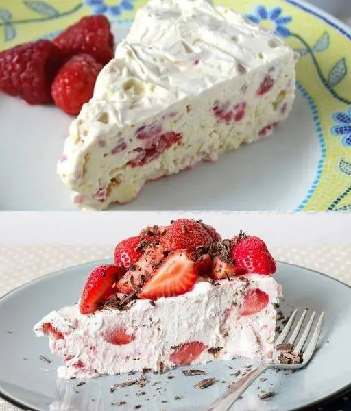 Torta gelato fragola crema