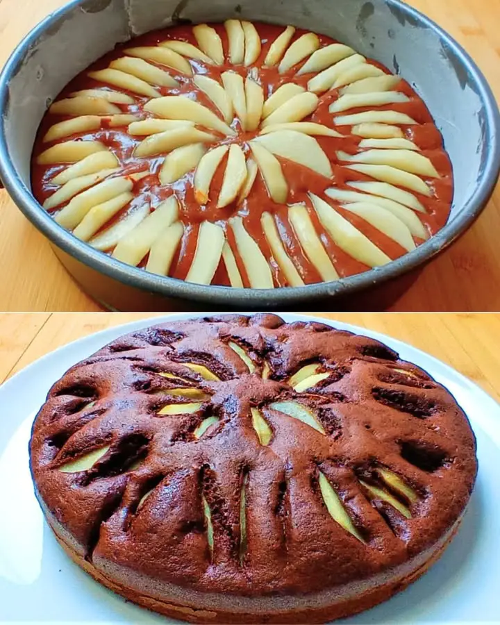 Torta pere e cioccolato