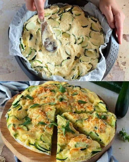 Torta rustica di zucchine