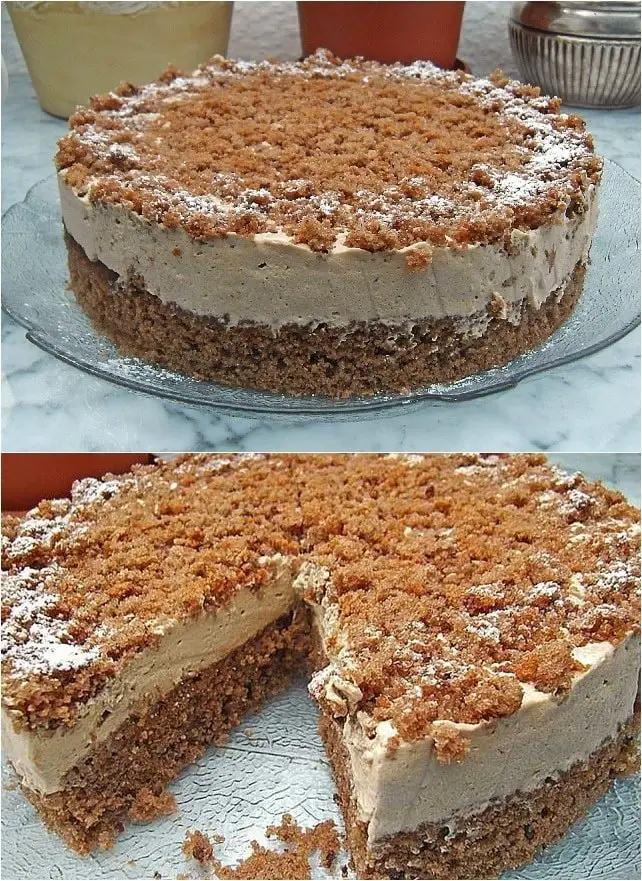 Torta sbriciolata al cappuccino
