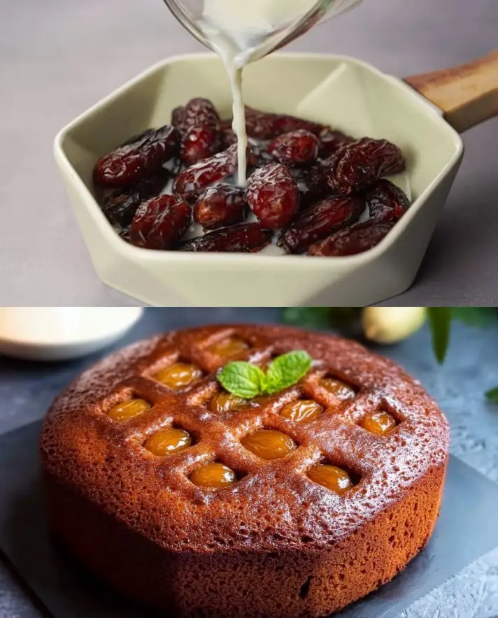 Torta umida di datteri