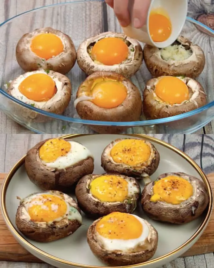 Uova nei funghi