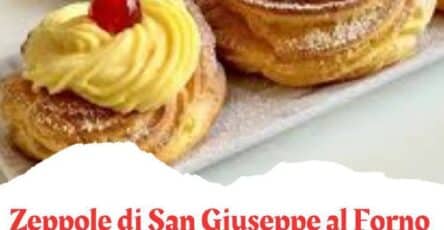 Zeppole fritte al forno