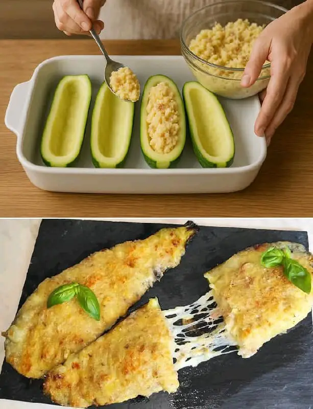 Zucchine ripiene al tonno