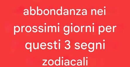 abbondanza di soldi segni