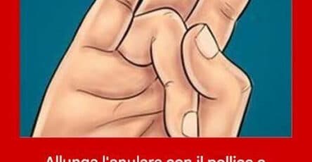 allunga l'anulare pollice
