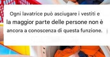 asciugare vestiti lavatrice