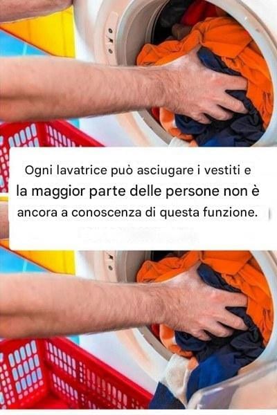 asciugare vestiti lavatrice