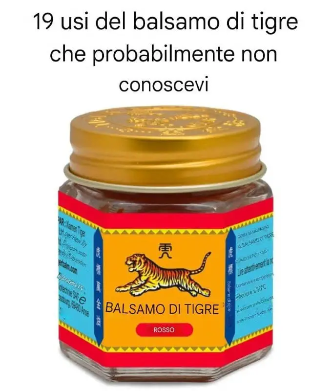 balsamo di tigre usi