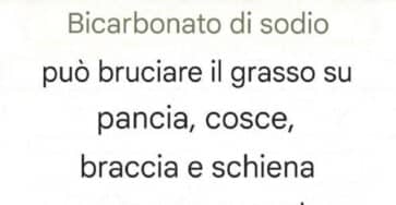 bicarbonato di sodio dimagrante