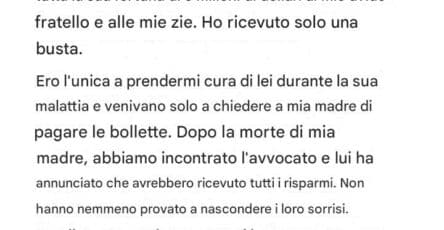 eredità di 5 milioni