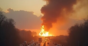 fiamme che bruciano velocemente