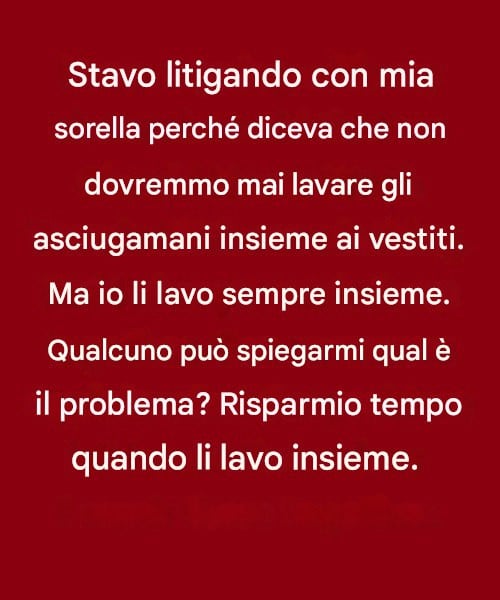 lavare asciugamani e vestiti