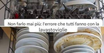 lavastoviglie errore comune