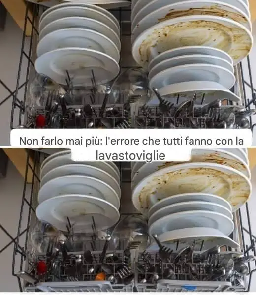 lavastoviglie errore comune