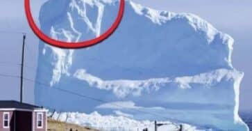 paura iceberg villaggio trasporta