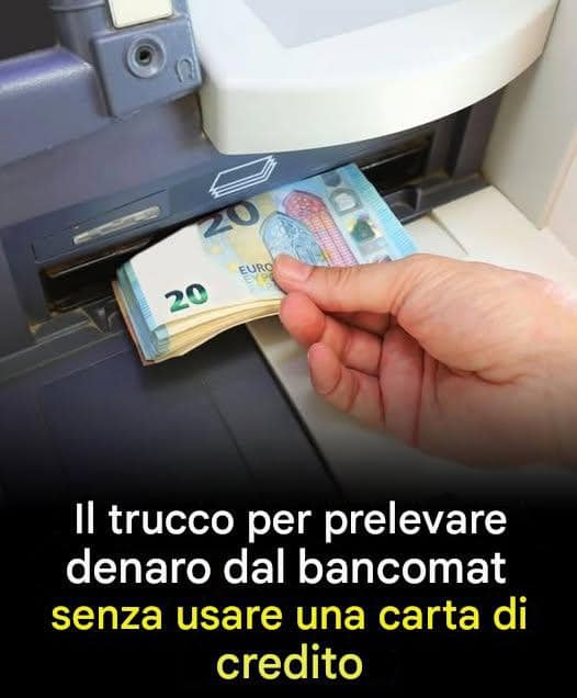 prelevare denaro senza carta