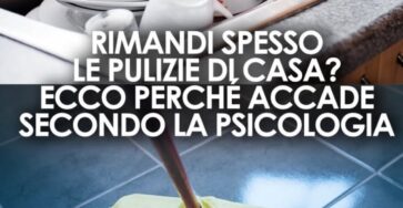 procrastinazione pulizie domestiche