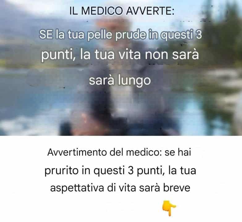 prurito in zone specifiche