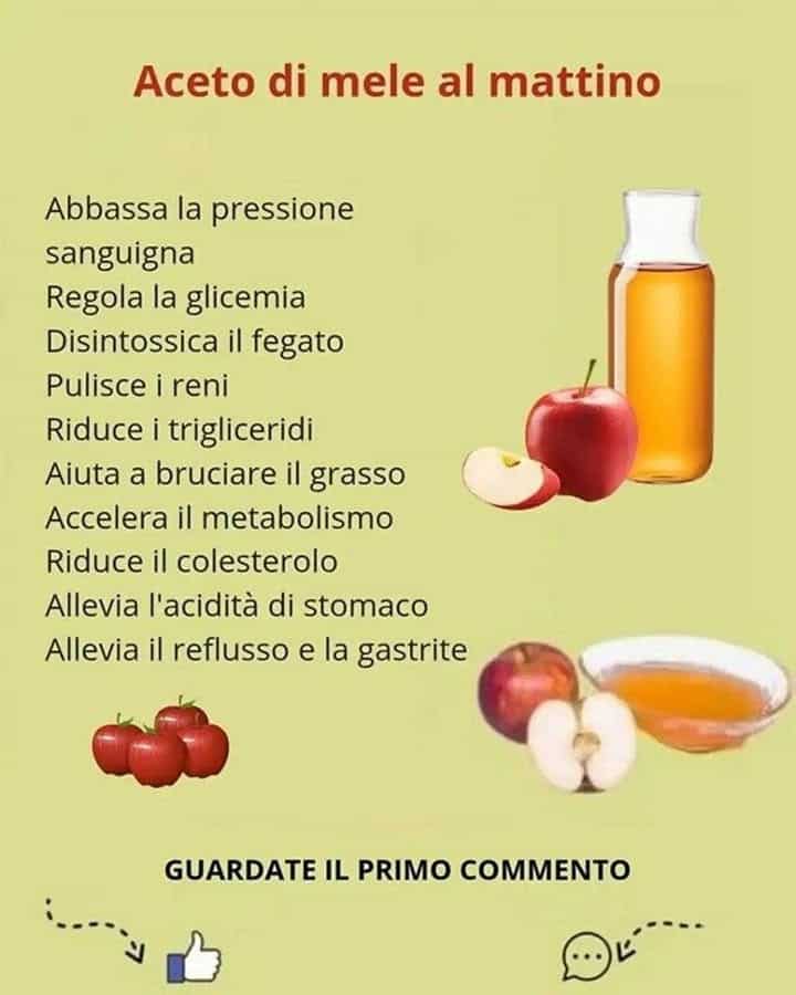 Aceto di mele beneficio