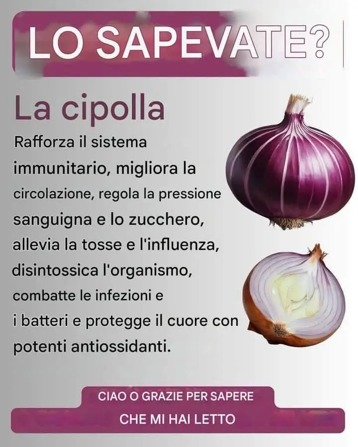 Acqua di cipolla salutare