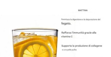 Acqua e limone ricetta