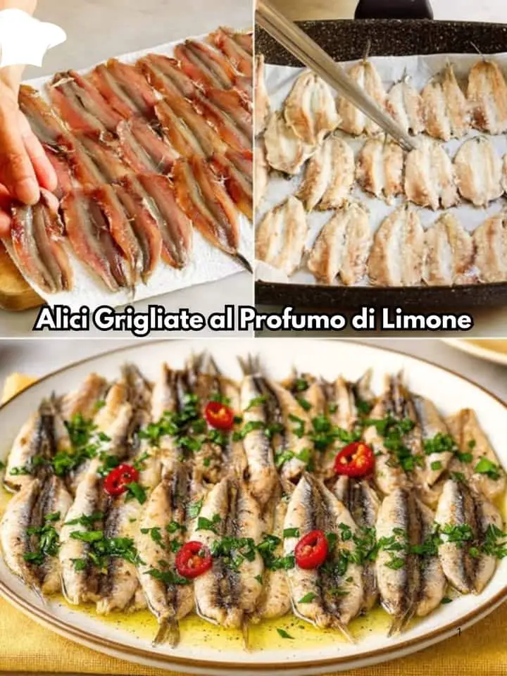 Alici grigliate al limone