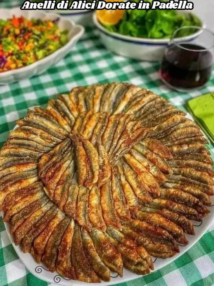 Anelli di alici dorate