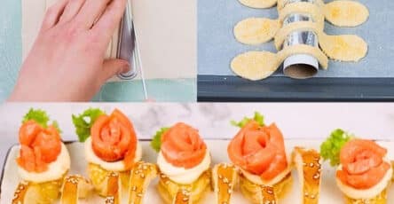 Antipasto a forma di cucchiaio