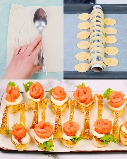 Antipasto a forma di cucchiaio