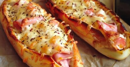 Baguette ripiene al prosciutto