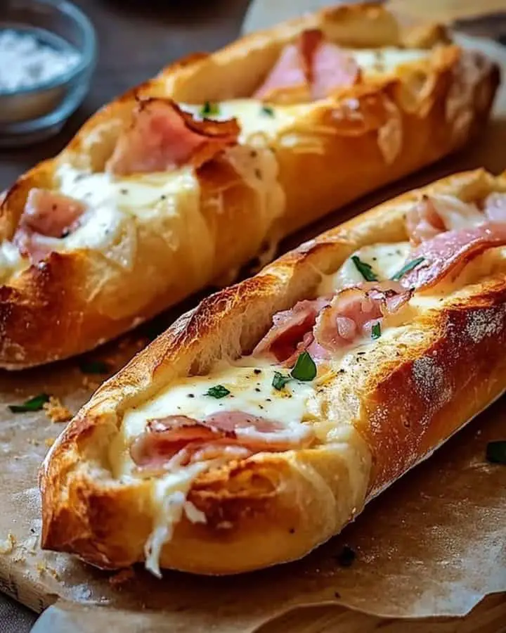 Baguette ripiene prosciutto mozzarella