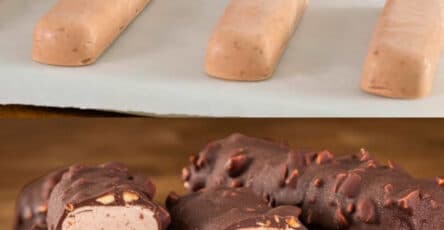 Barrette di cioccolato e arachidi