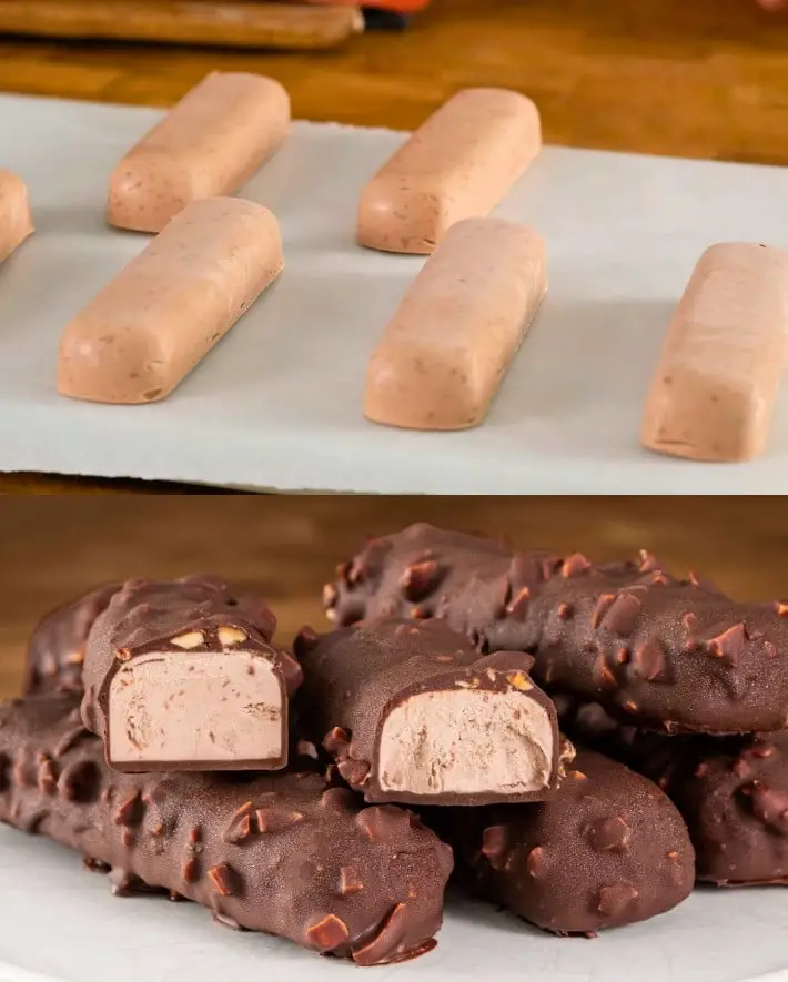 Barrette di cioccolato e arachidi