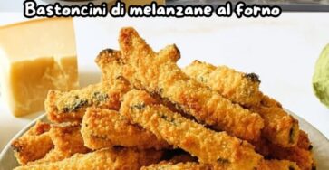 Bastoncini di melanzane al forno