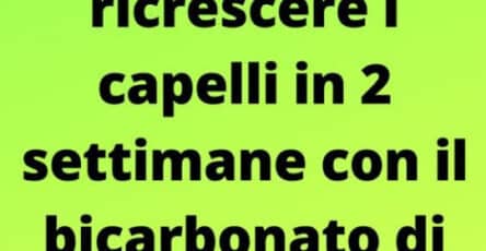 Bicarbonato di sodio capelli
