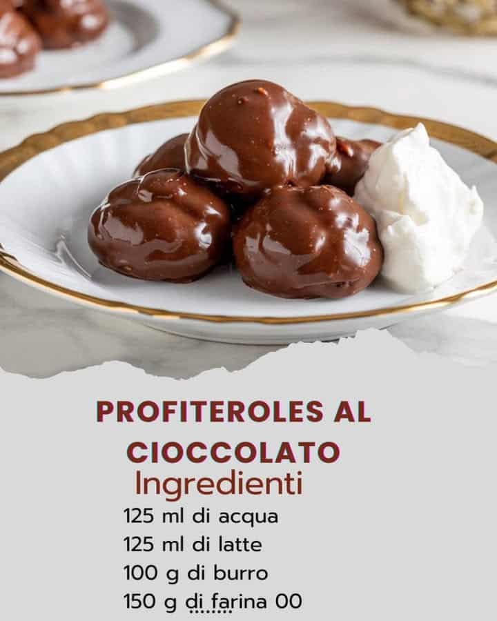 Bignè farciti al cioccolato