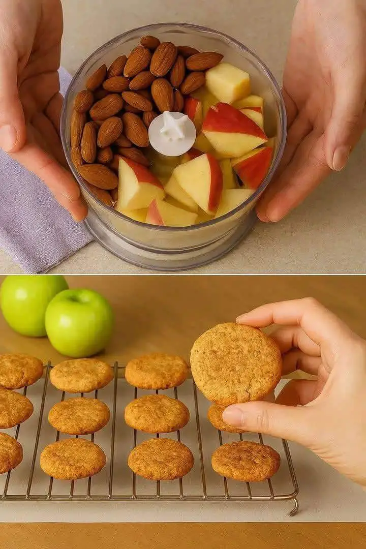 Biscotti di mela mandorle