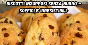 Biscotti inzupposi senza burro