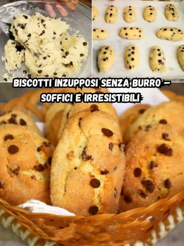 Biscotti inzupposi senza burro