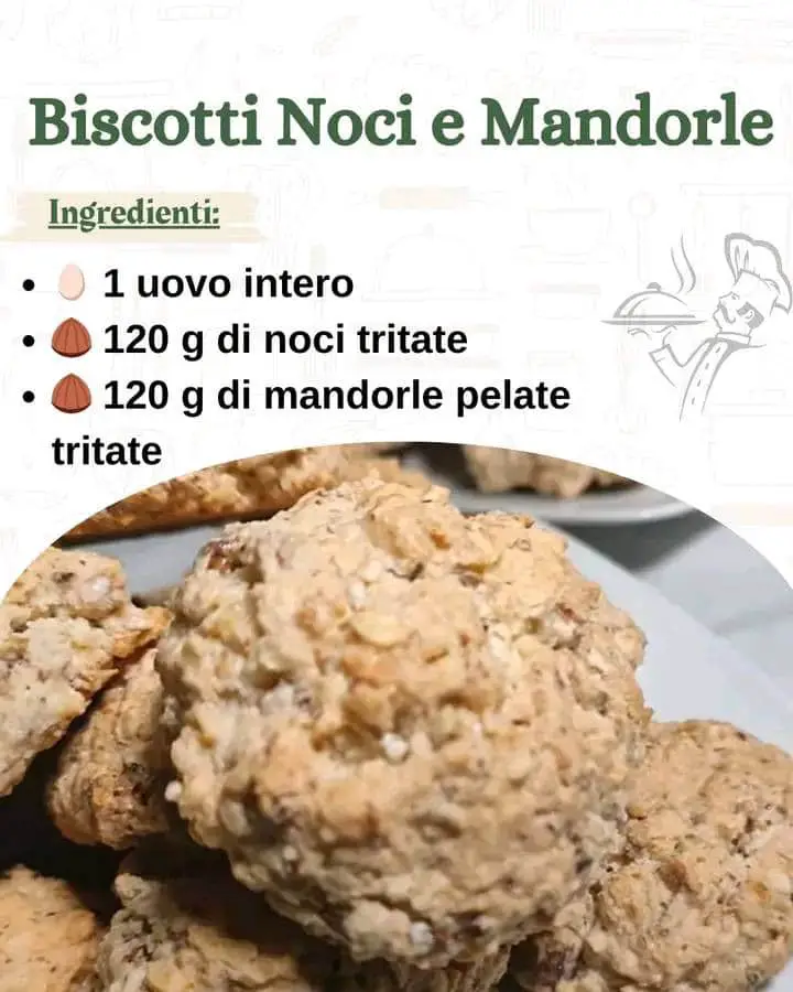 Biscotti noci mandorle croccanti