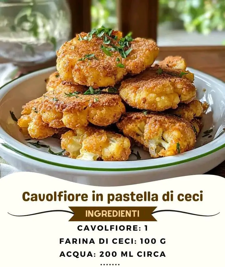Cavolfiore di ceci croccante