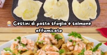 Cestini salmone affumicato