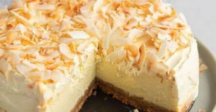 Cheesecake al cocco