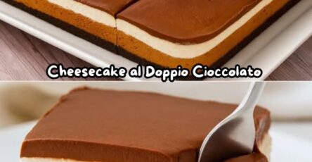Cheesecake al doppio cioccolato
