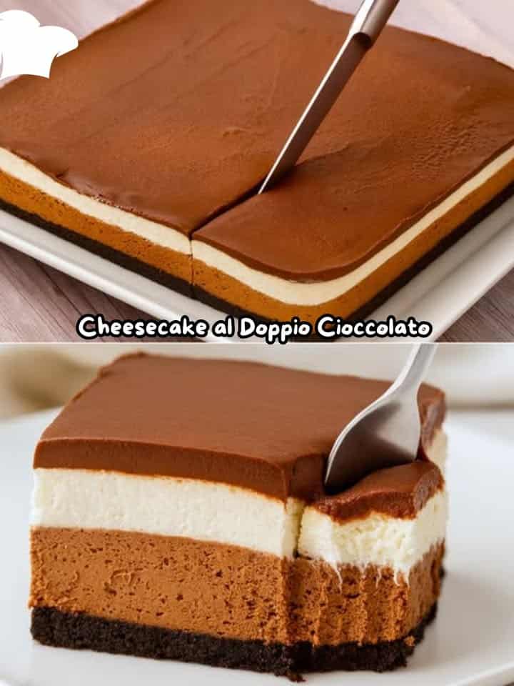Cheesecake al doppio cioccolato