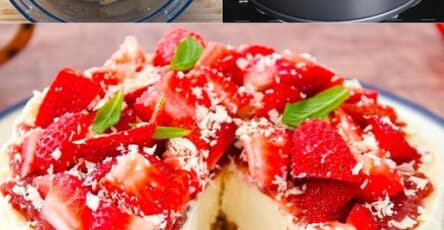 Cheesecake fragole cioccolato bianco