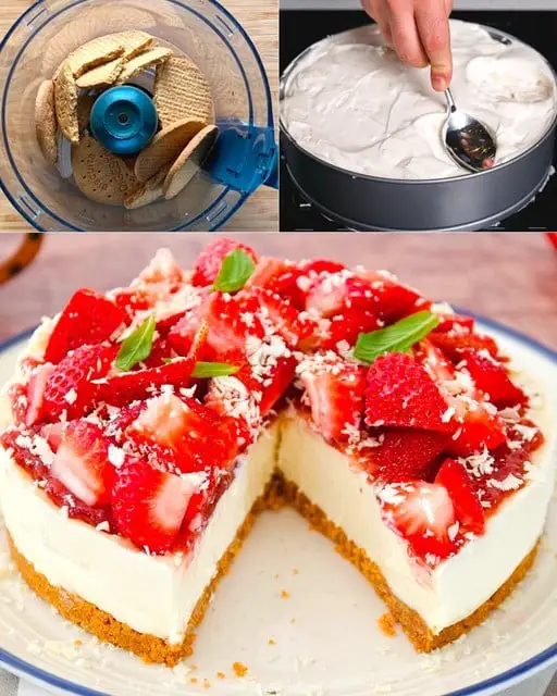 Cheesecake fragole cioccolato bianco
