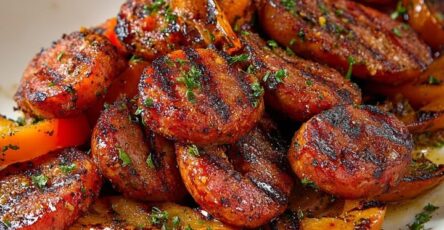 Chorizo grigliato e peperoni