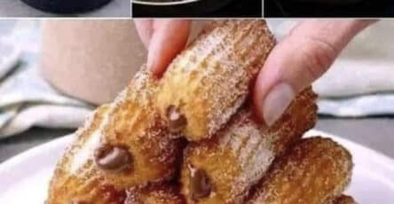 Churros con crema di nocciole